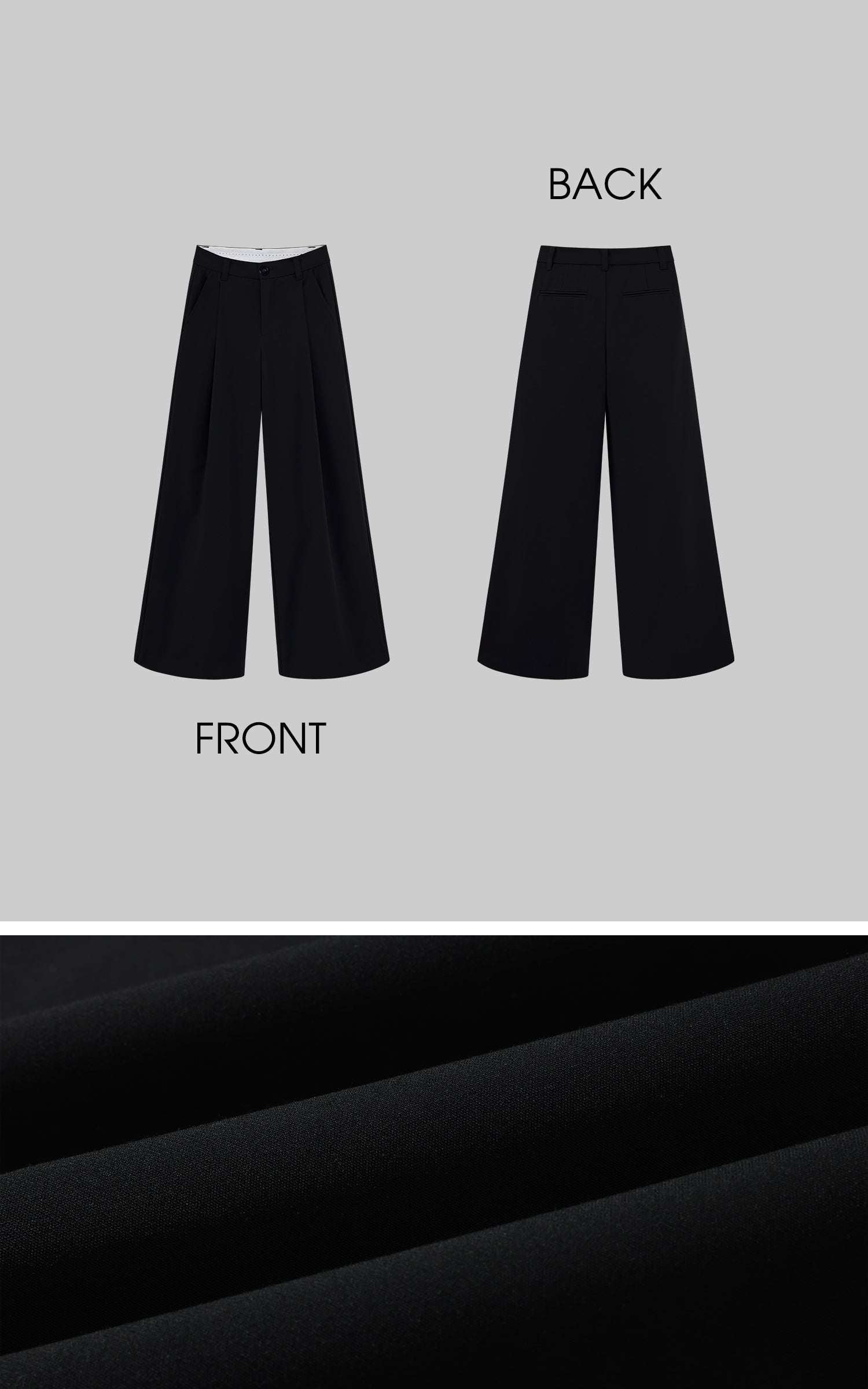 ROVENTE Wide-Leg High-Rise Trousers