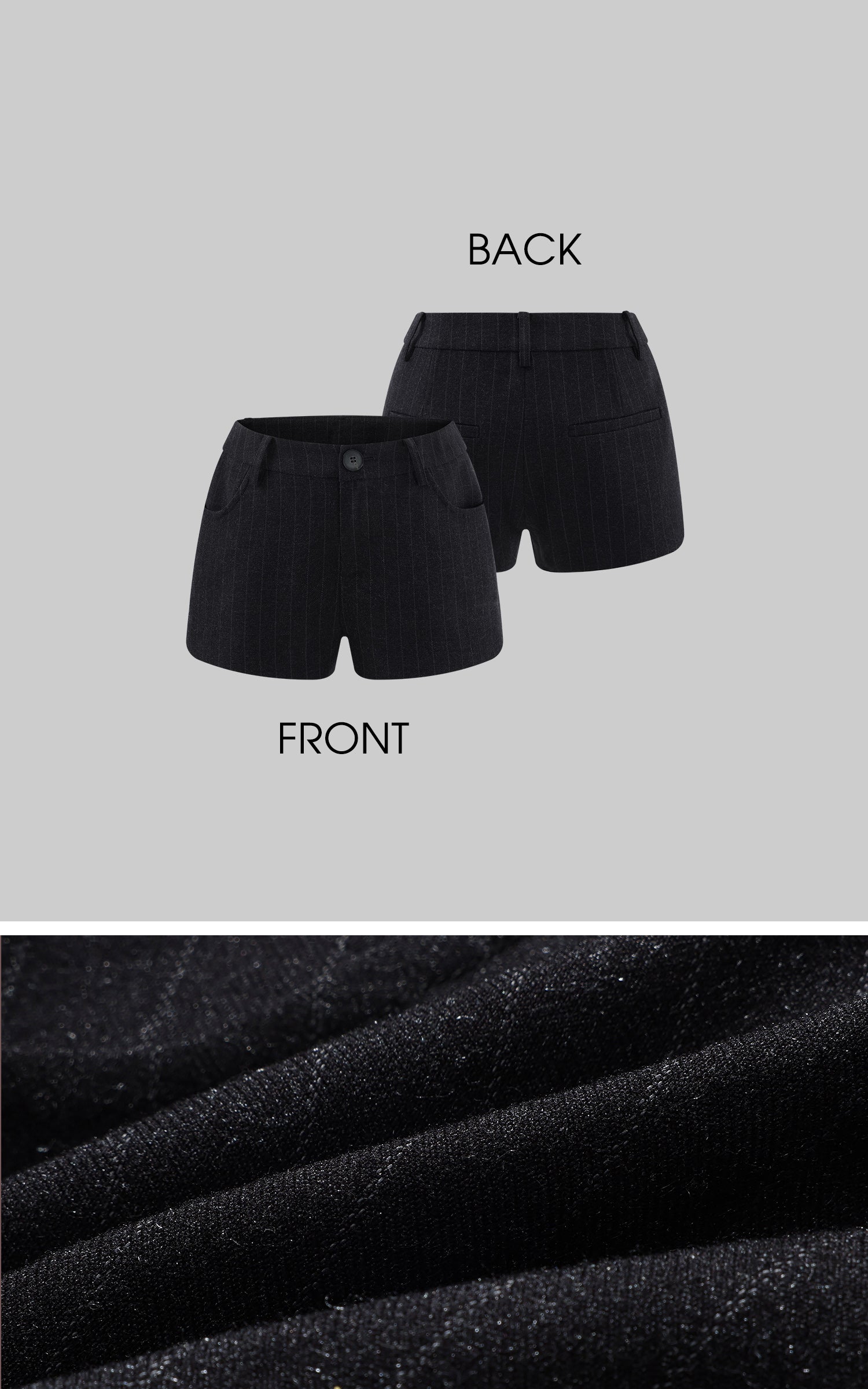 WARDEN EDGE 핀스트라이프 테일러드 블레이저 &amp; 쇼츠 세트