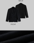 WARDEN EDGE Oversized Double-Breasted Wool Blazer