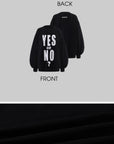 WARDEN EDGE Oversized Statement Graphic Drop-Shoulder Sweatshirt