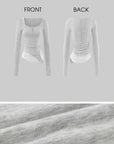 WARDEN EDGE Offset Layered Wool Long-Sleeve Top