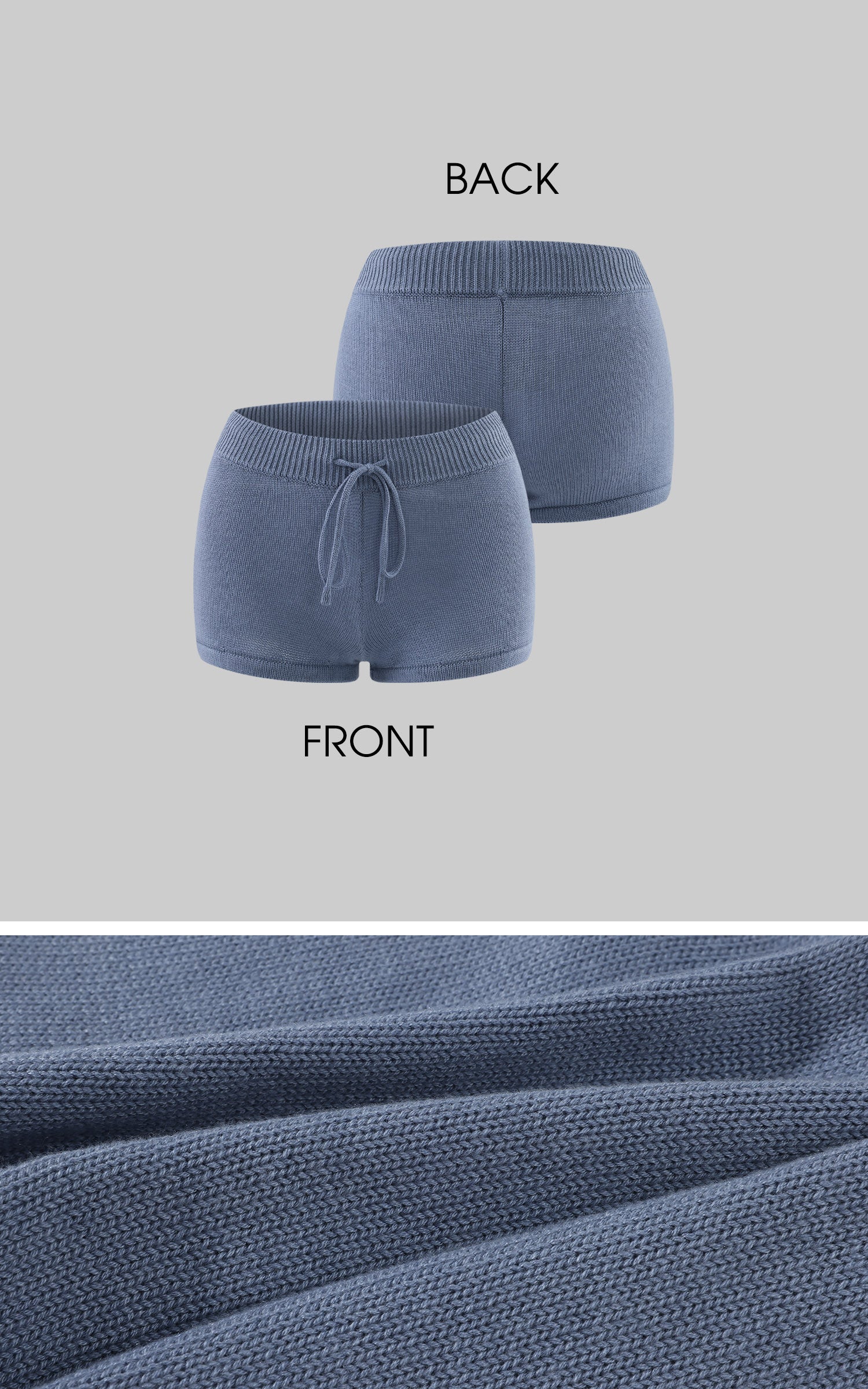 WARDEN EDGE W9 Intarsia Wool Knit Zip Hoodie &amp; Shorts Set