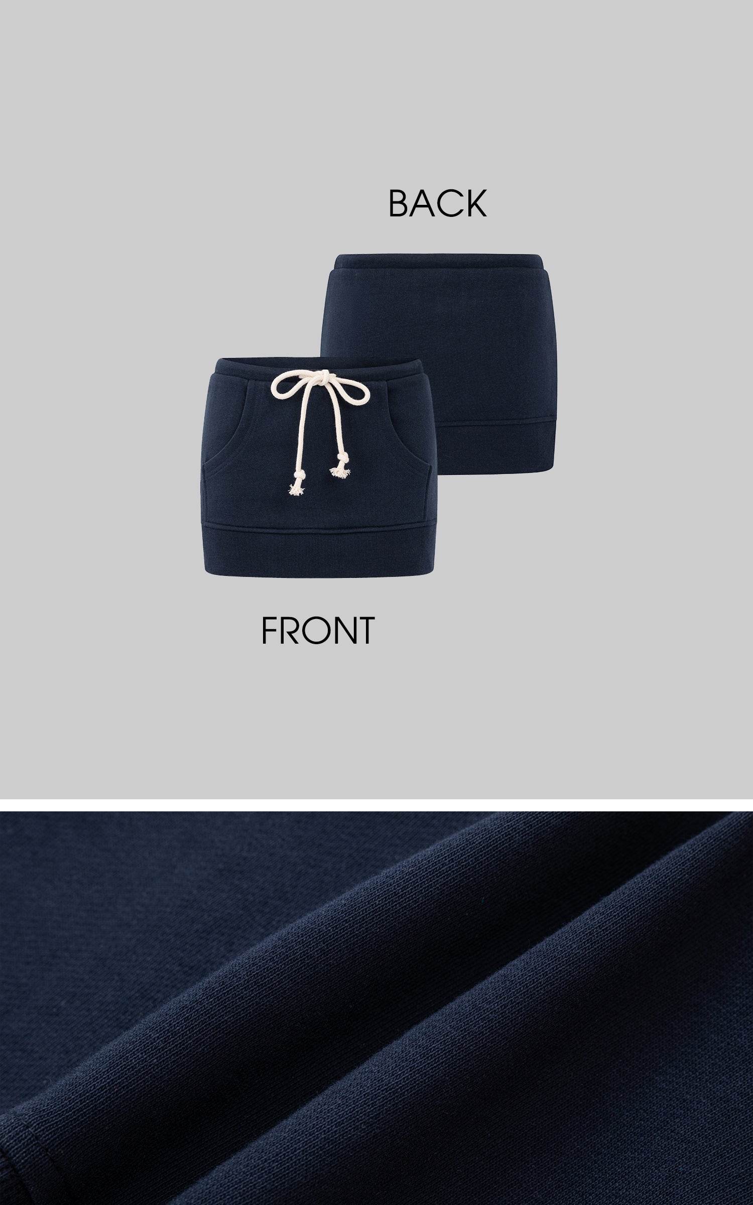 IAMXIAA Cropped Hoodie Bodycon Mini Skirt Set