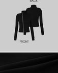 IAMXIAA Asymmetric Zip Fitted Jacket
