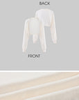Hydrae Ensemble cardigan superposé, caraco & Pantalon large en satin