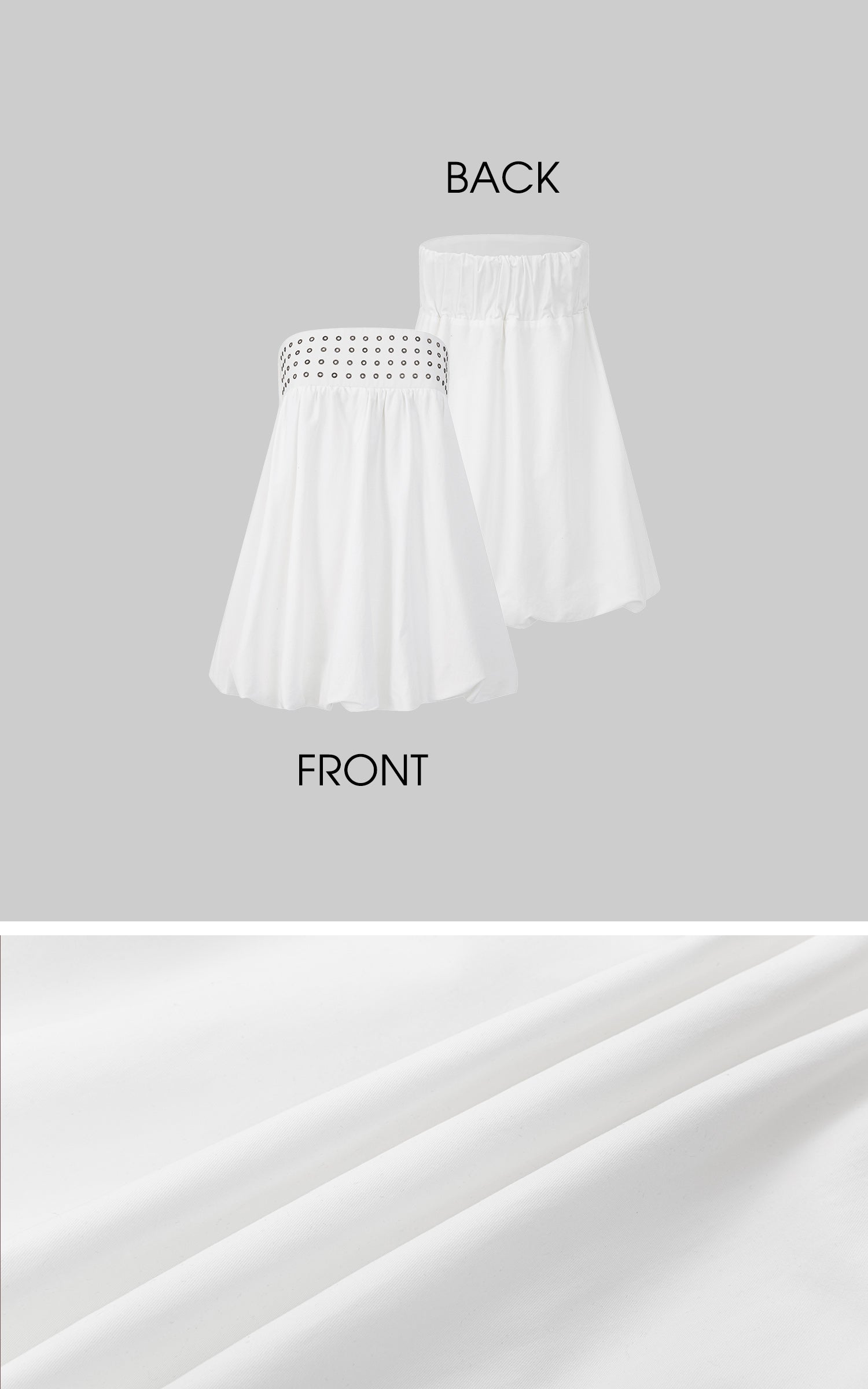 IAMXIAA 2-Way Eyelet Bubble Skirt