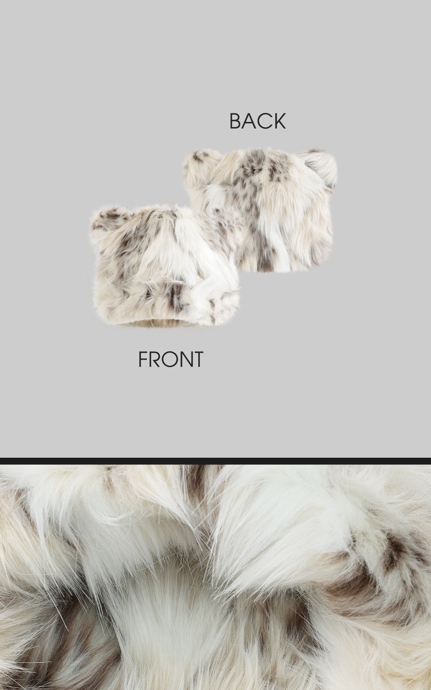 S off shoulder faux-fur tops white ② Rase le sol Off-Shoulder Faux Fur Top – PINKPARKS