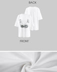 WARDEN EDGE ボクシンググローブ グラフィック オーバーサイズ Tシャツ