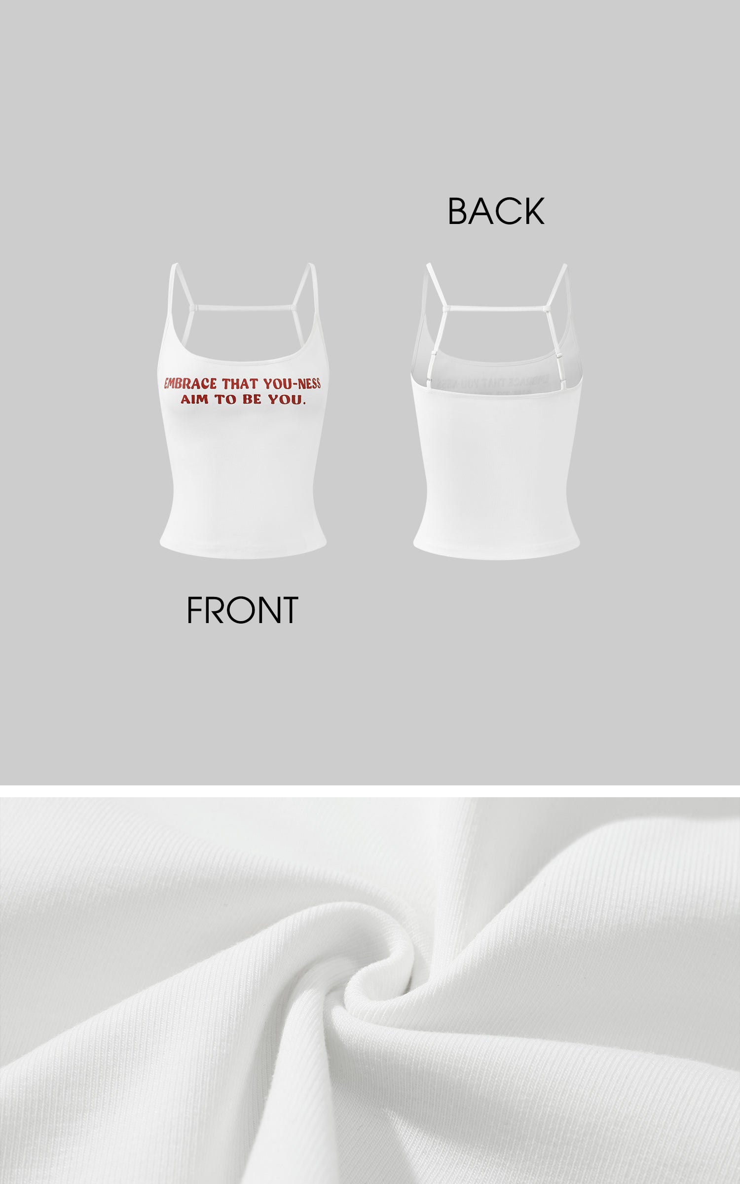 WARDEN EDGE Double Strap Minimalist Fitted Cami Top - PINKPARKS