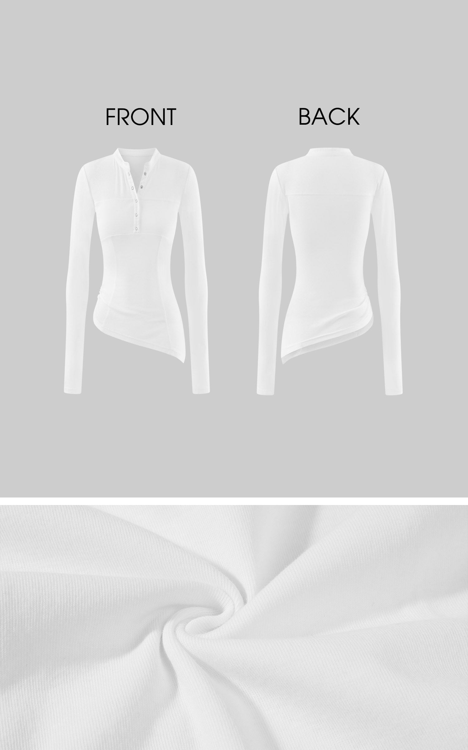 WARDEN EDGE Sculpted Long Sleeve Henley Top