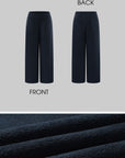 ROVENTE Fleece Zip Hoodie & Wide-Leg Pants Set