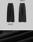 WARDEN EDGE Pinstripe Suit Set with Blazer Shirt and Wide Trousers