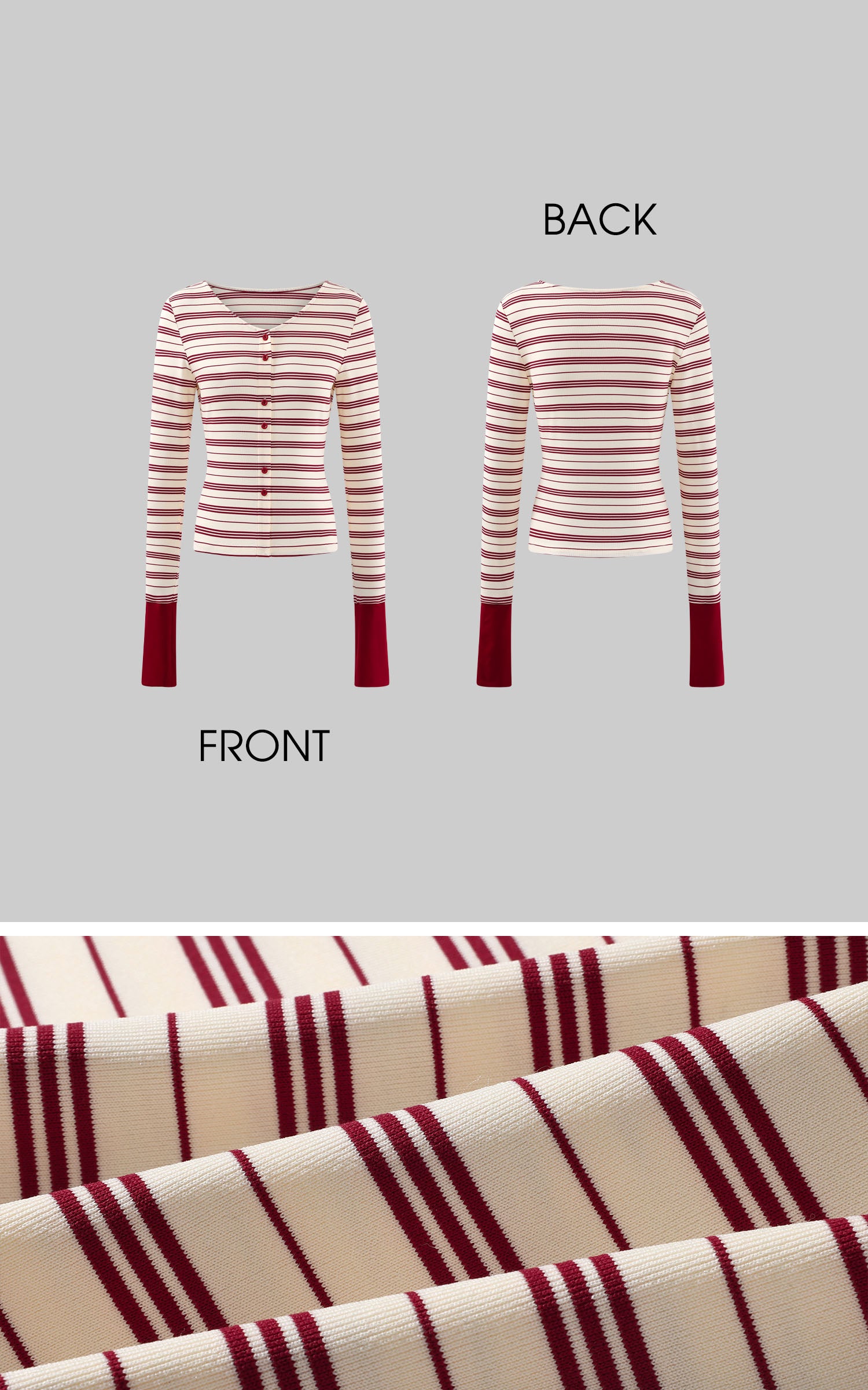 Rase le sol Striped Button-Up Top &amp; Shorts Set