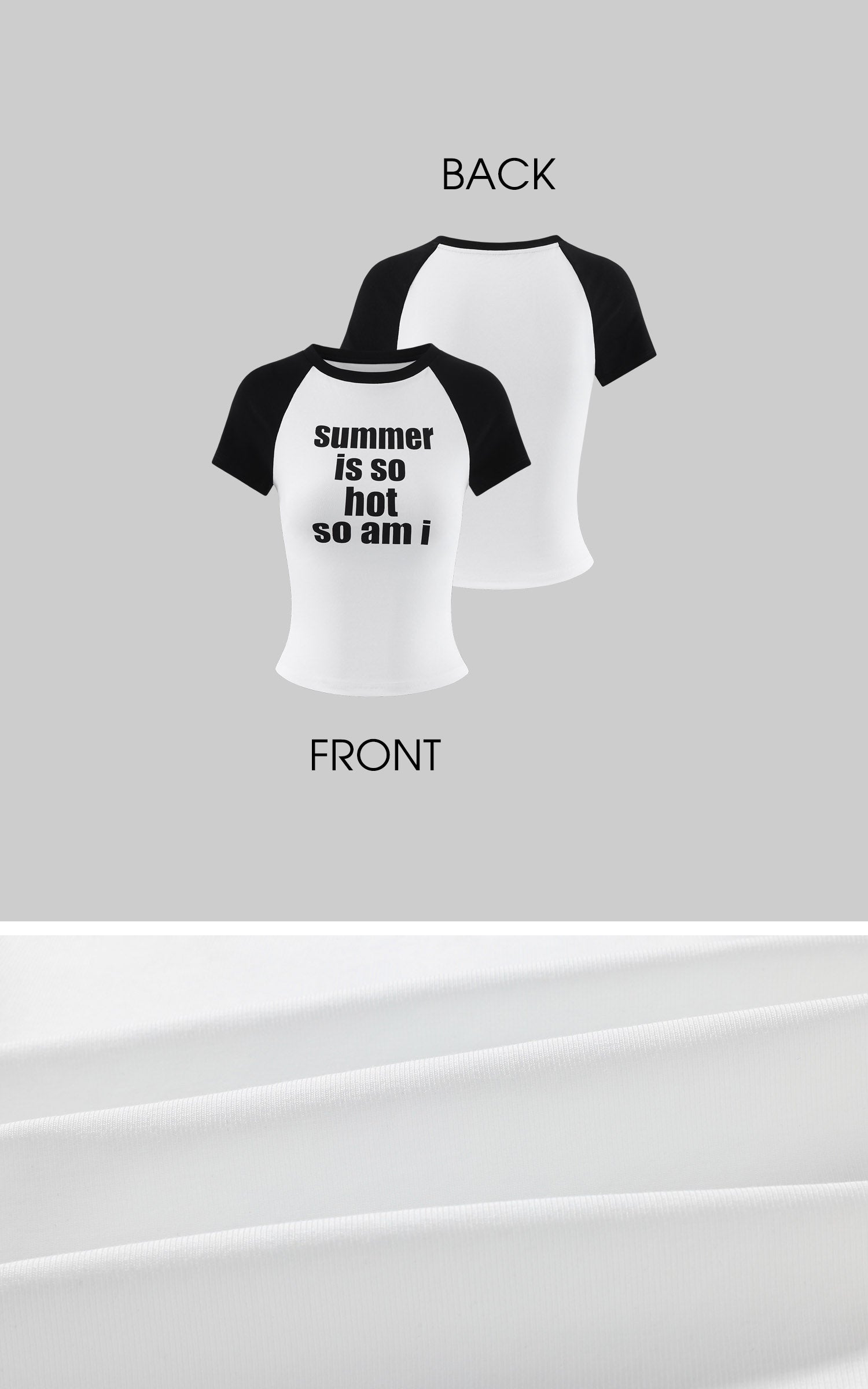 WARDEN EDGE “SUMMER IS SO HOT SO AM I” Raglan Baby Tee