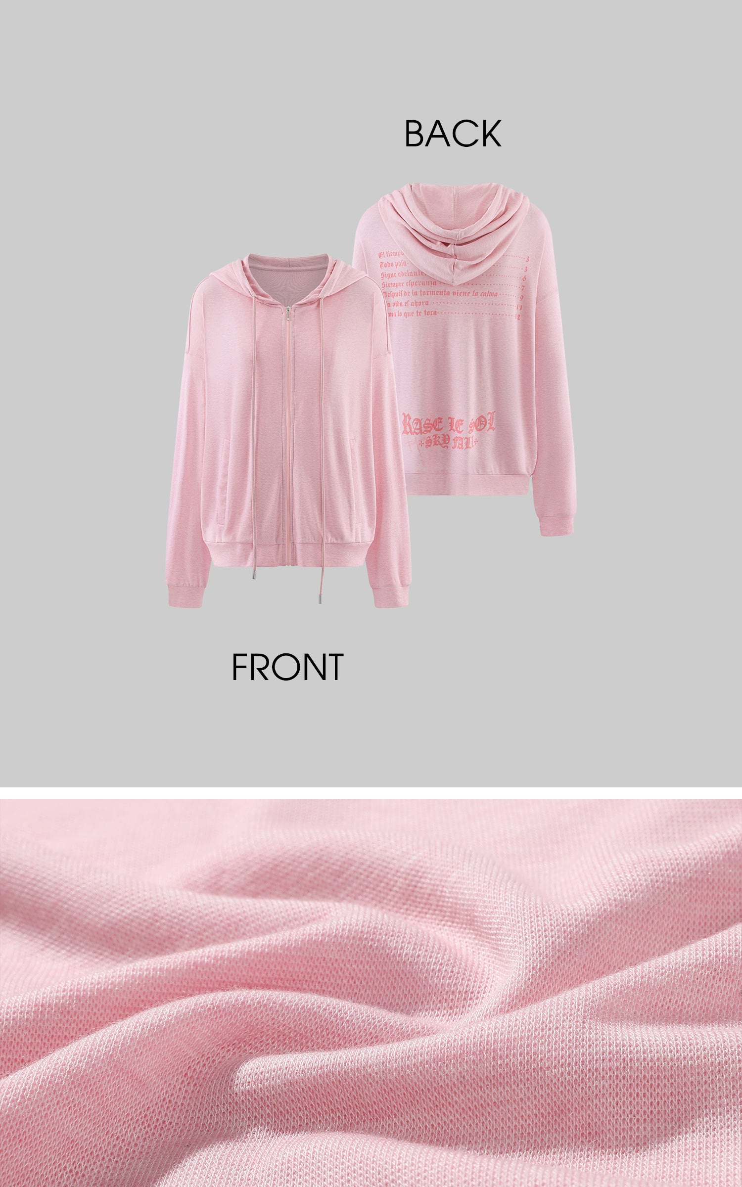 Rase Le Sol Lightweight Hoodie &amp; Wide-Leg Pants Set