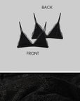 ROVENTE Sheer Snap Cardigan & Lace Bralette Set
