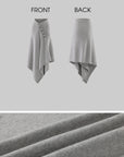 0122stepll Draped Knit Top & Asymmetric Maxi Skirt Set