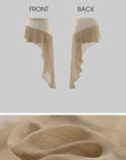 Hydrae Metallic Drape Mini Skirt