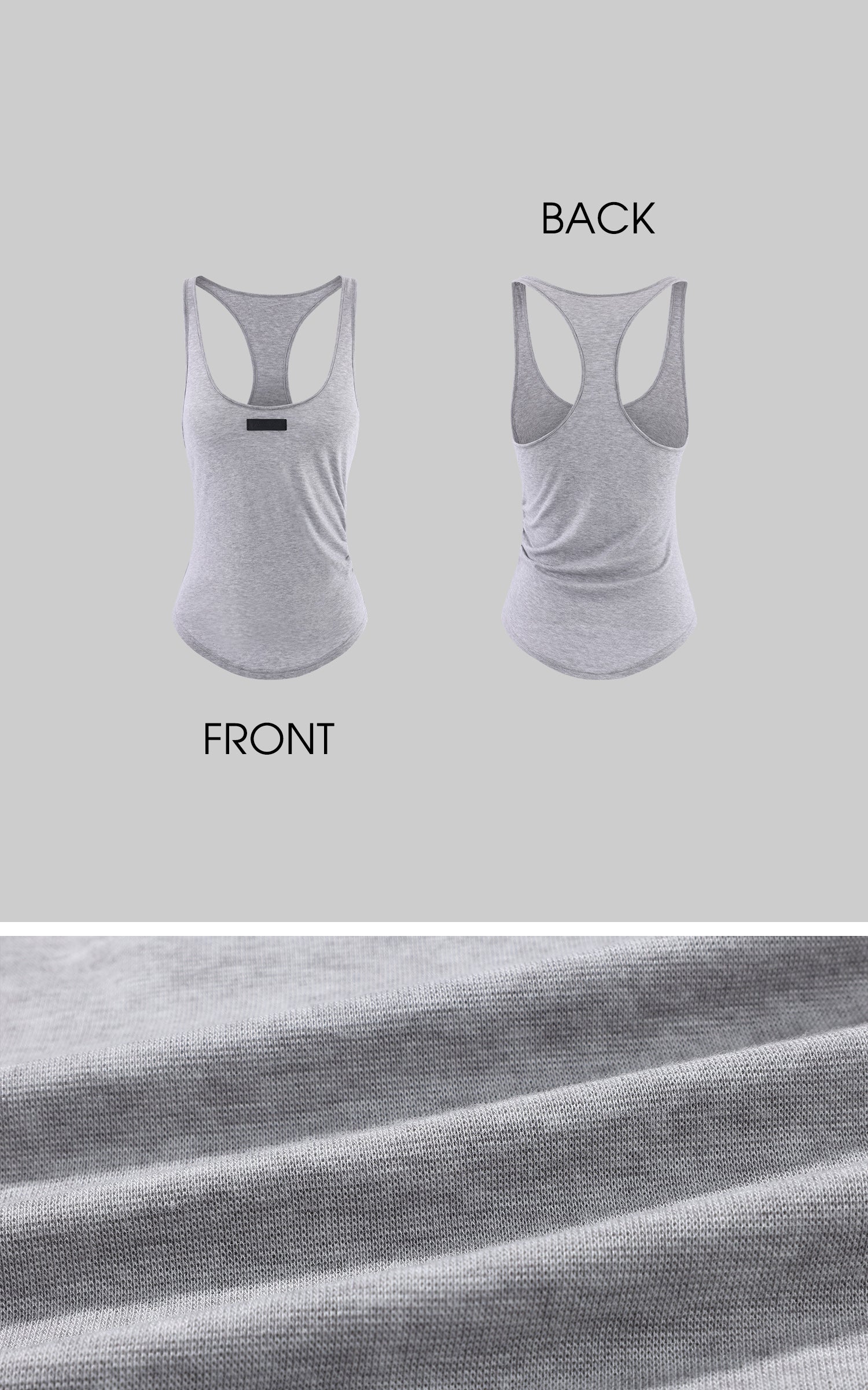 Rase le sol Lace Bra Layered Racerback Fitted Tank Top Set