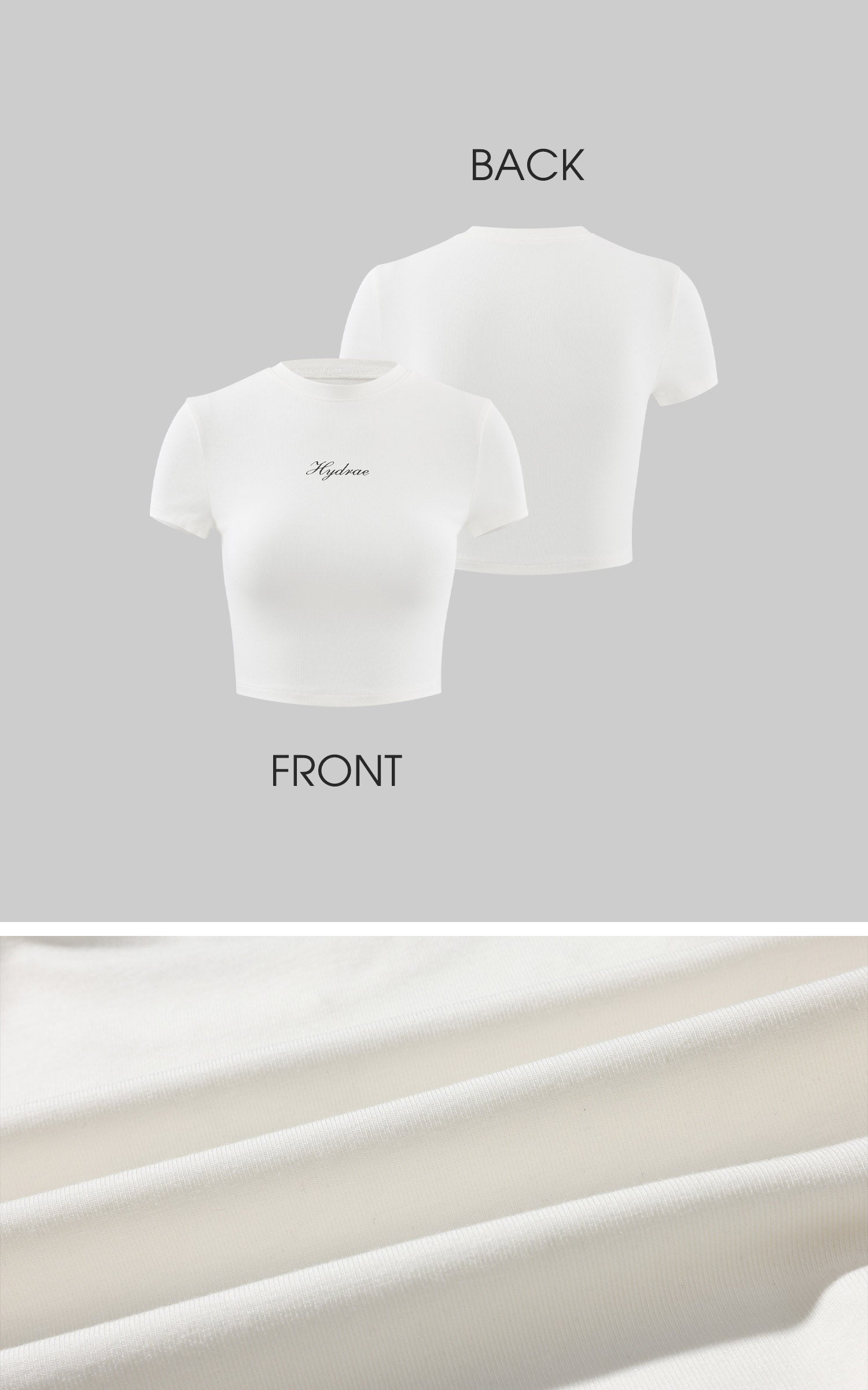 Hydrae Fitted Crop Tee &amp; Tie-Waist Mini Skirt Set