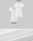 Rase le sol Star Emblem Ruched Scoop Neck Top