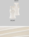Hydrae Knotted Strap Tank Top & Foldover Wide-Leg Pants Set