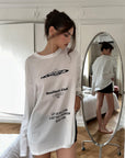 0122stepll T-shirt à manches longues oversize Resilient Club avec motif graphique