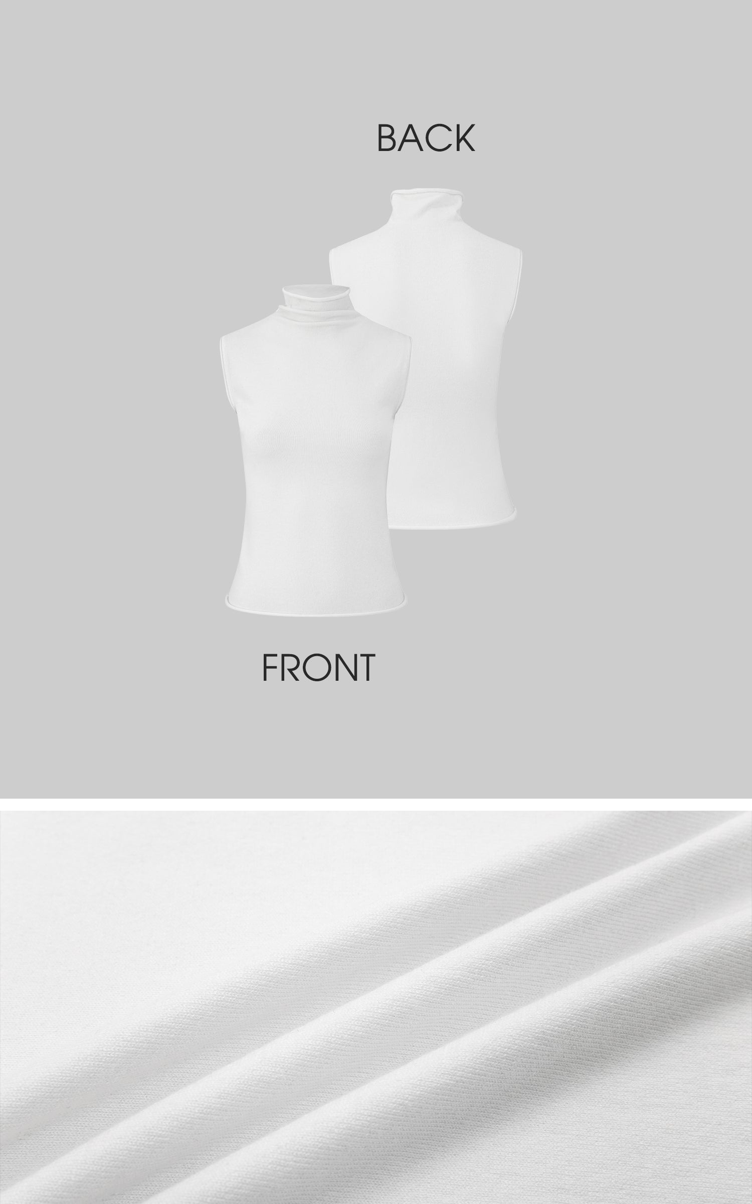 IAMXIAA High Neck Fitted Sleeveless Top