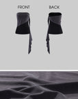 0122stepll Ensemble haut tube drapé asymétrique & jupe longue