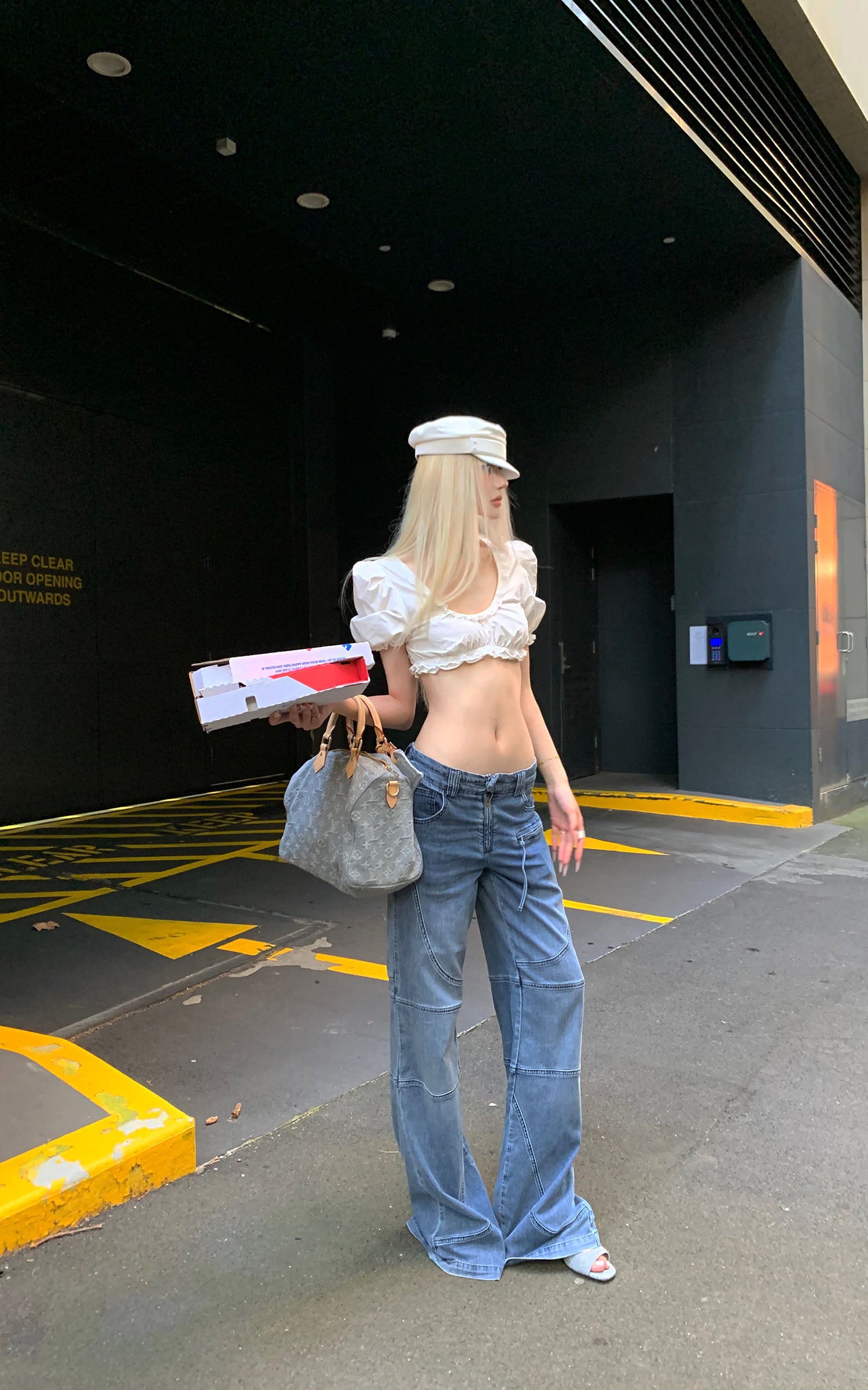 Rase le sol Deconstructed Paneled Straight-Leg Jeans - PINKPARKS