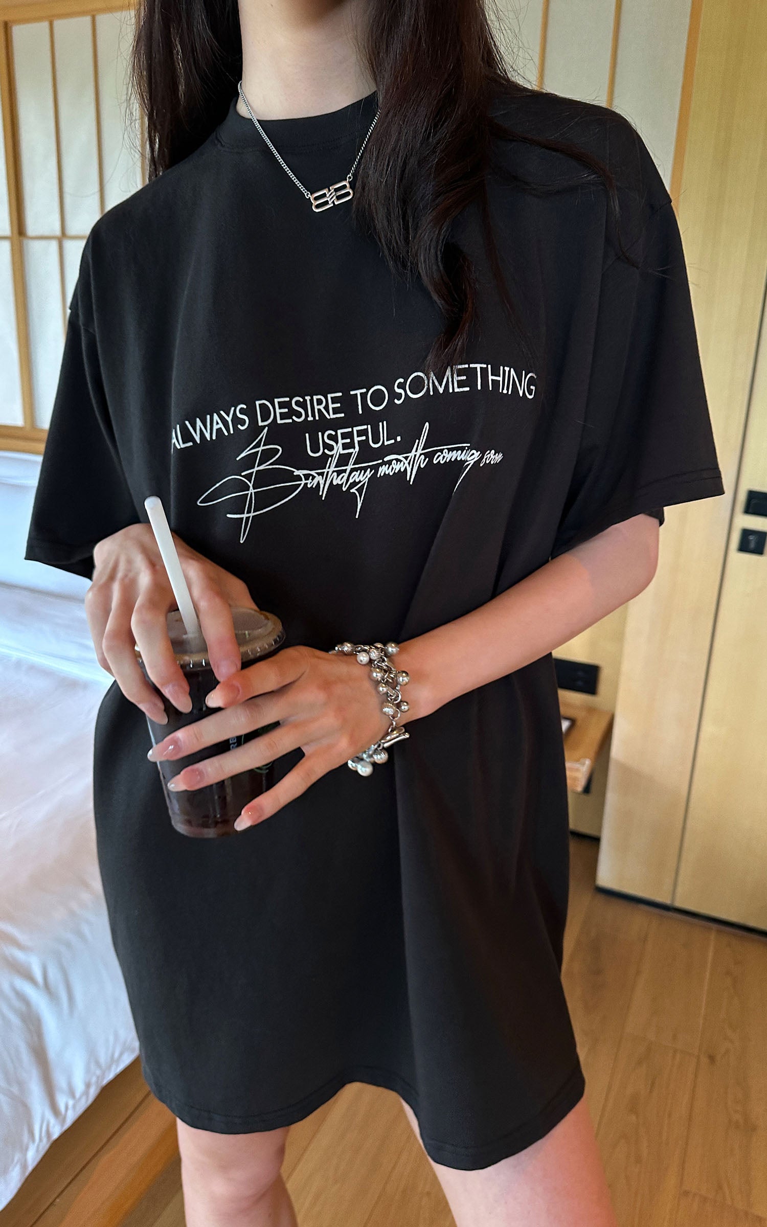 0122stepll デザイアグラフィックオーバーサイズTシャツ