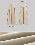 Rase le sol Exaggerated Wide-Leg Utility Cargo Pants