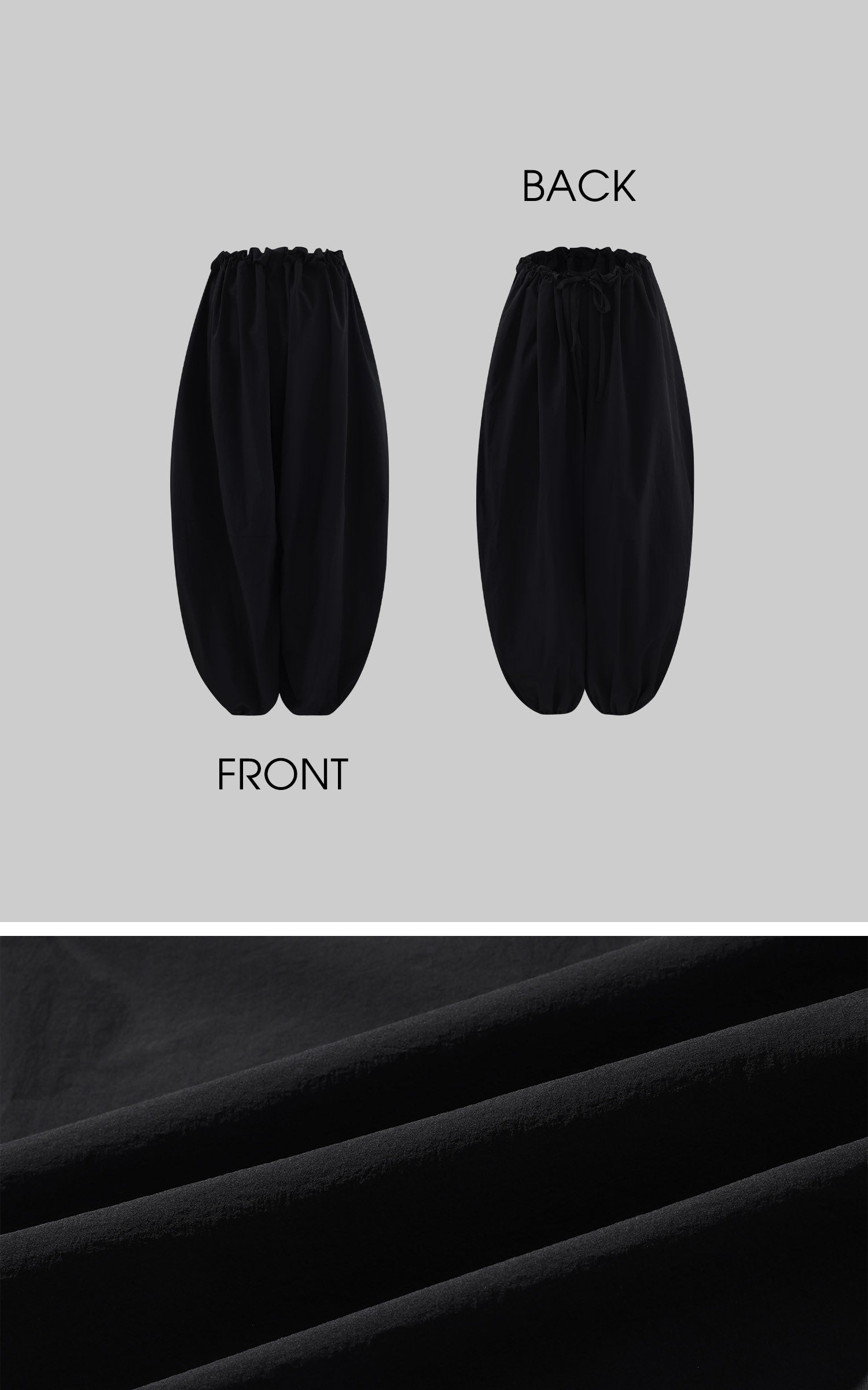 0122STEPLL 셔링 허리 배럴 팬츠