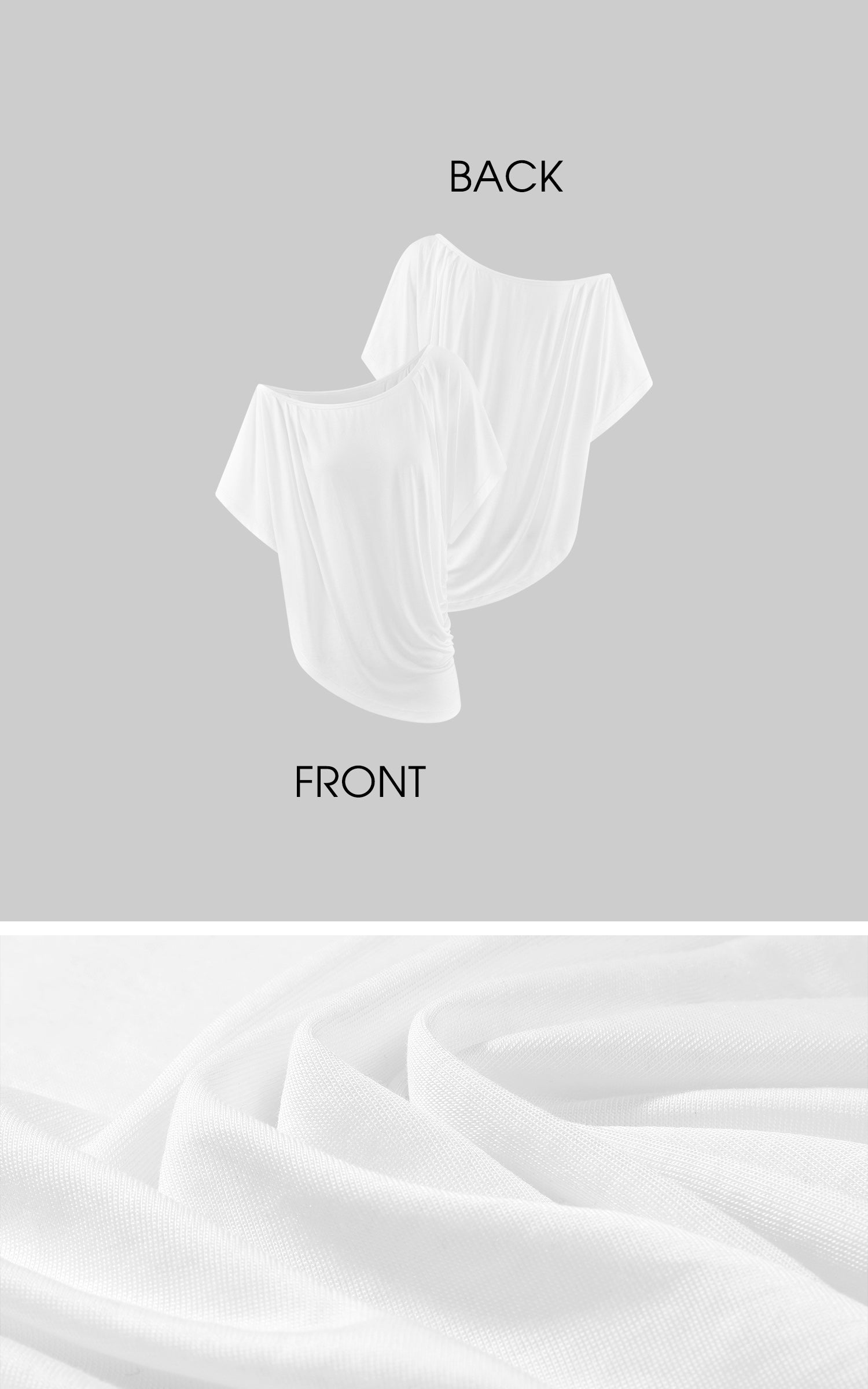 WARDEN EDGE Off-Shoulder Tee &amp; Logo Bralette Set