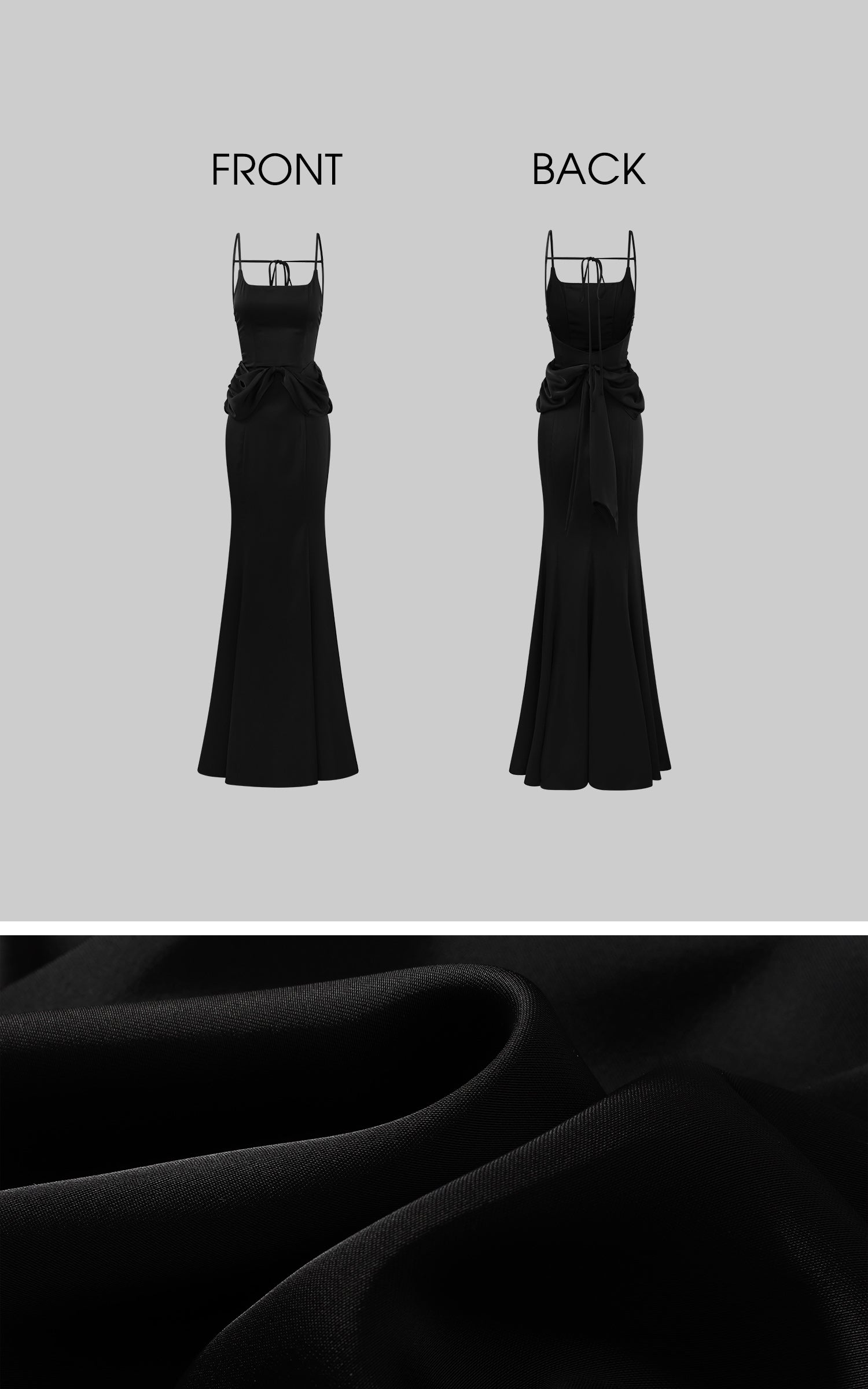 Rase le sol 드레이프 가운과 인조 퍼 숄 세트