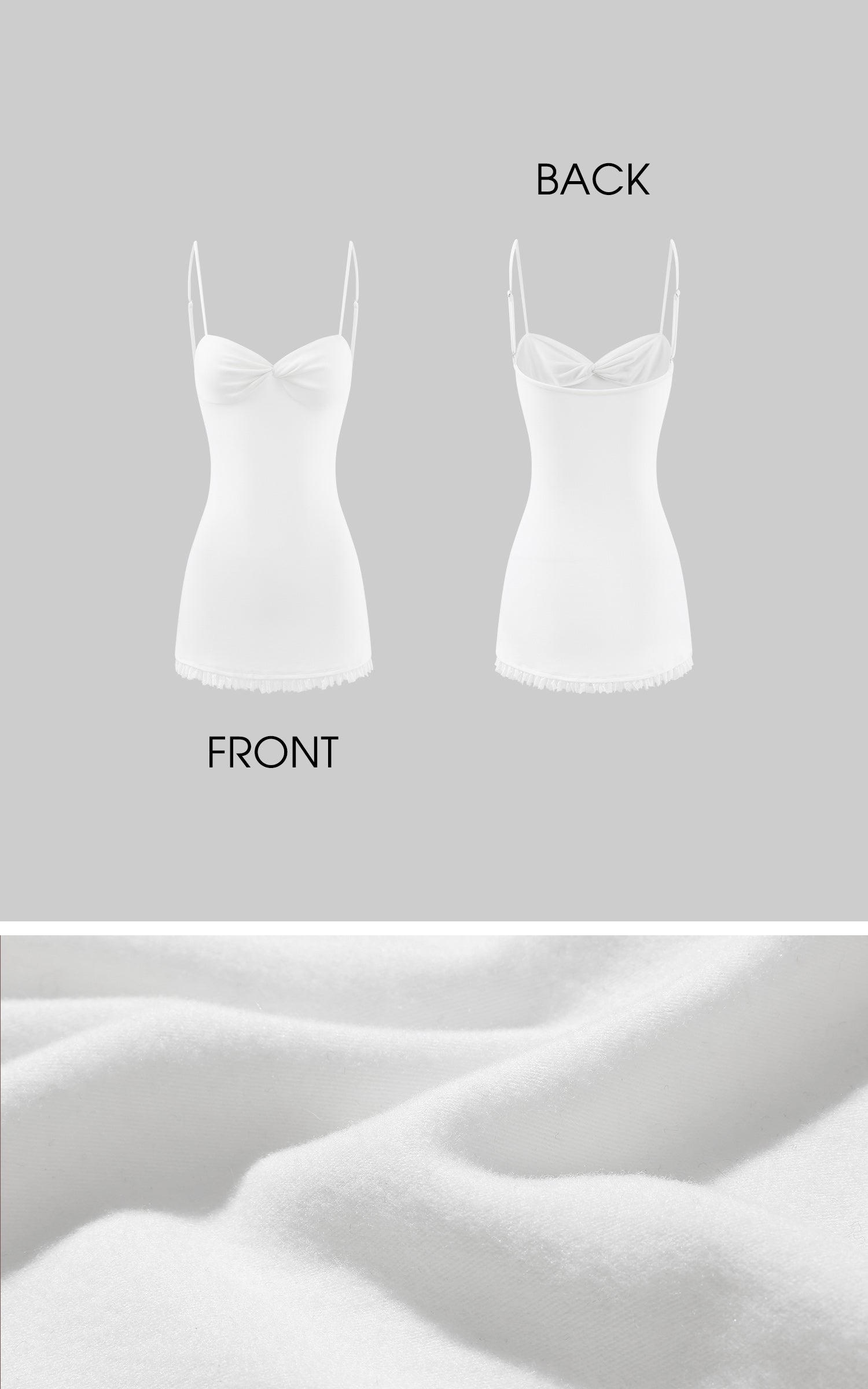 Rase le sol Minimalist Knit Three Piece Set Slim Sweater Shorts and Cami