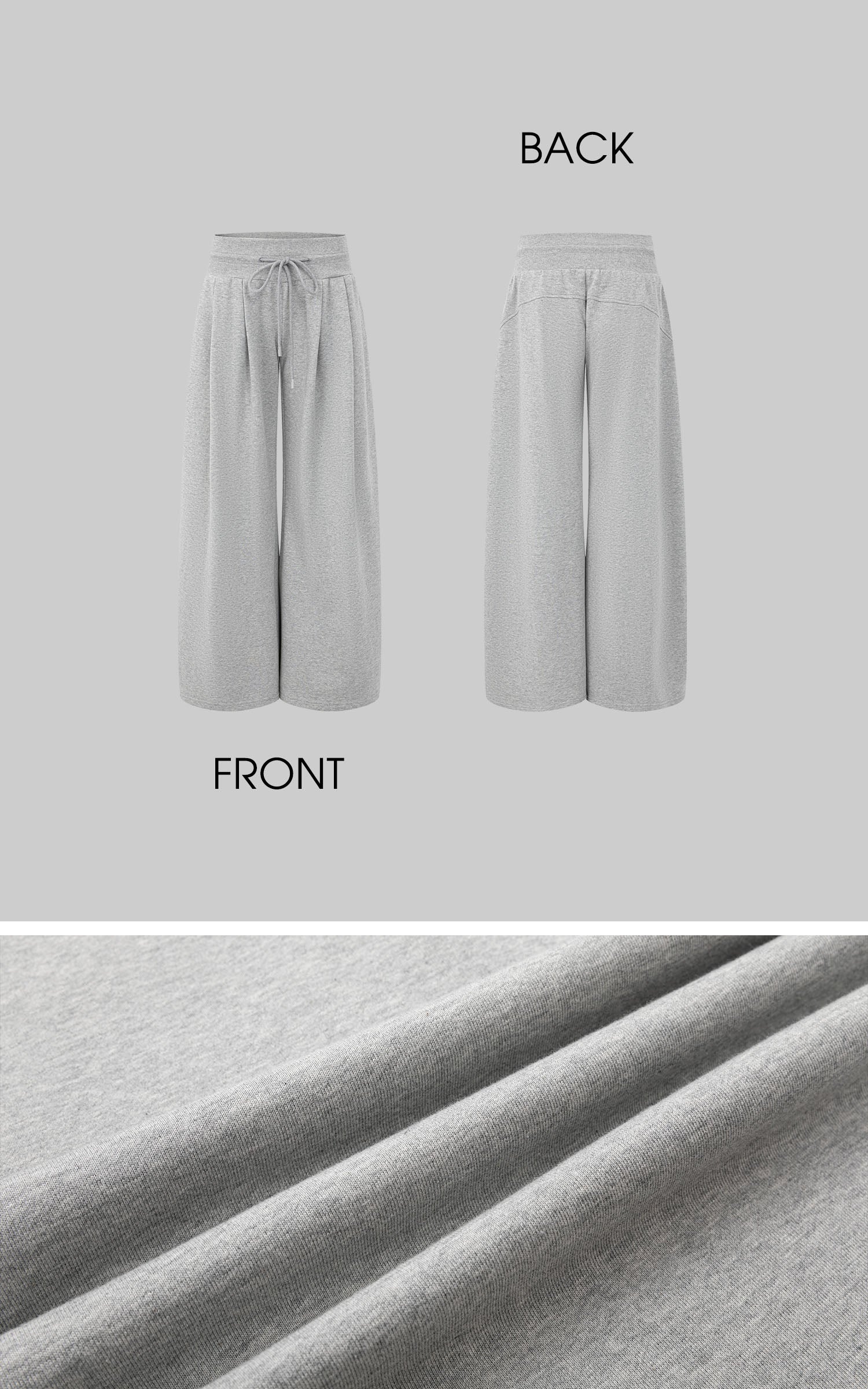 IAMXIAA Low-Rise Drawstring Wide-Leg Pants