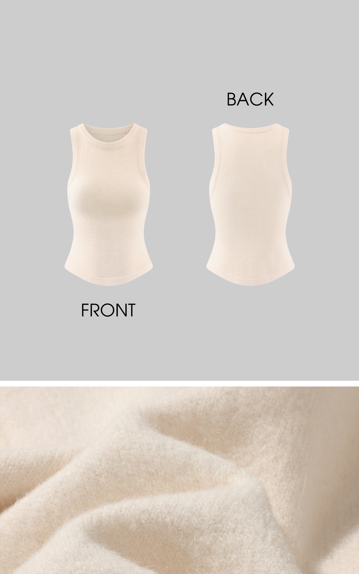 Ensemble minimaliste : gilet sans manches en maille et pantalon de survêtement large