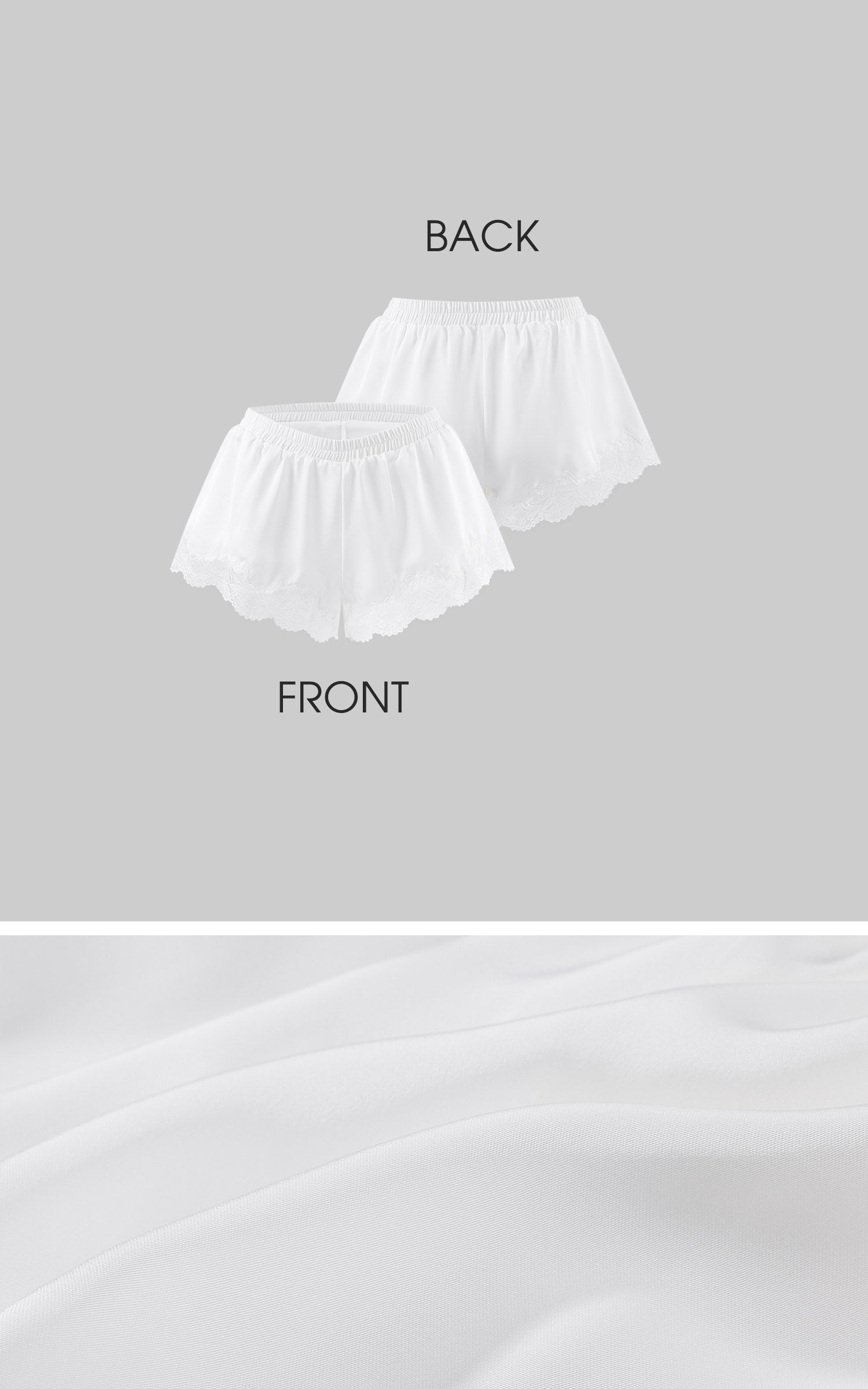 WARDEN EDGE Lace-Trim Lounge Shorts