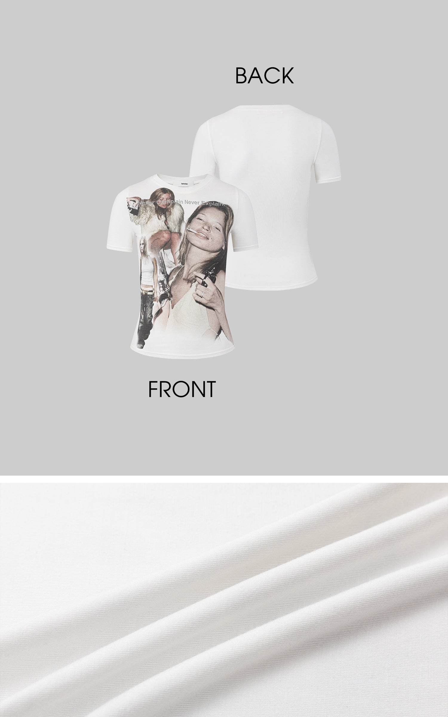 IAMXIAA Vintage Muse Graphic Slim Fit Tee