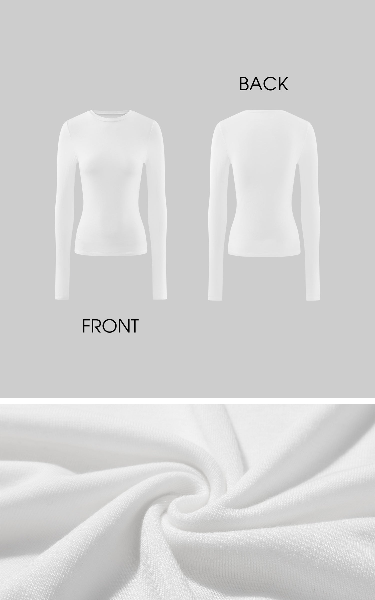 ROVENTE フィットした長袖トップ