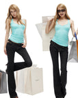 IAMXIAA Low-Rise Dark Wash Flare Jeans