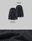 Rase le sol Embroidered Hooded Knit Sweater & Long Shorts Set