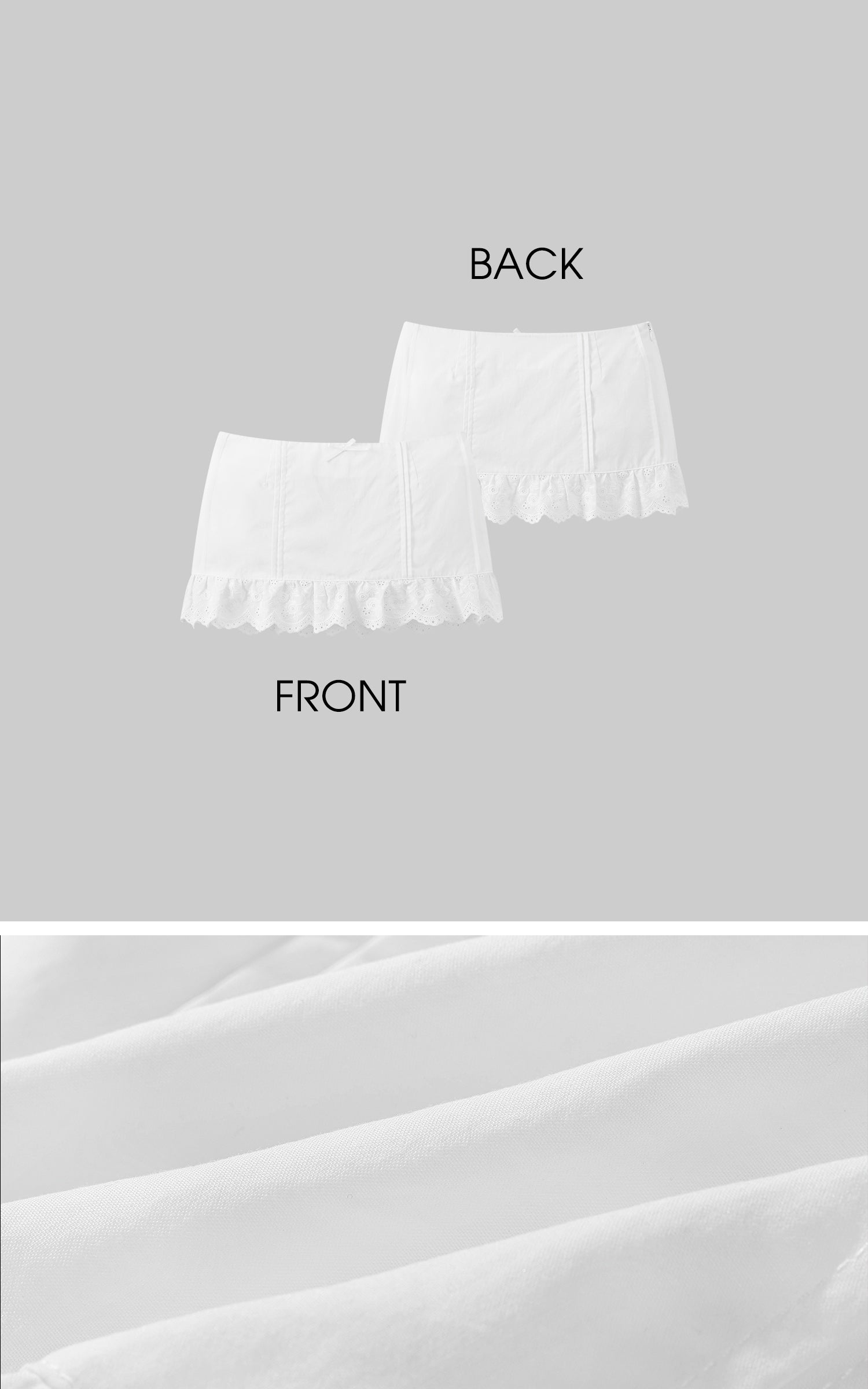 DreamyNerd Lace Hem Ruffle Mini Skirt - PINKPARKS