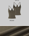IAMXIAA Ribbed Button Tank and Wide Leg Drawstring Pants Two-Piece Set