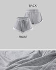 Rase le sol Safety Pin Graphic Relaxed T-Shirt & Terry Shorts Set
