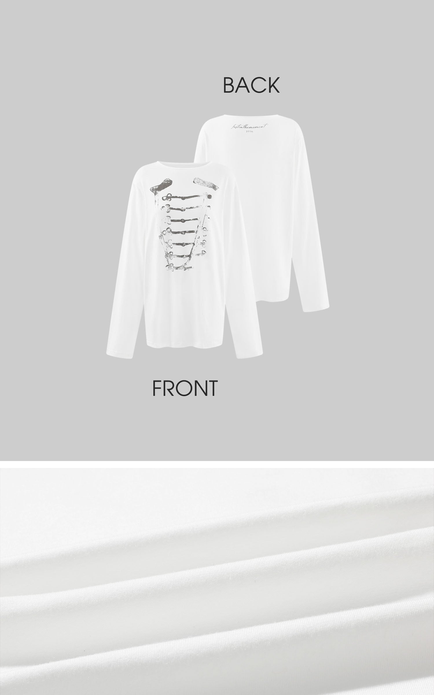 WARDEN EDGE Vintage Graphic Relaxed Long Sleeve T-Shirt