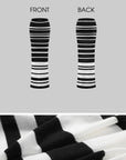 0122stepll Striped Scarf-Neck Tube Top & Maxi Skirt Set