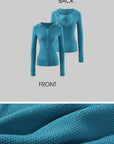 Rase le sol Hooded Zip Knit Cardigan