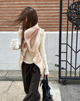 Rase le sol Faux Fur Draped Vest